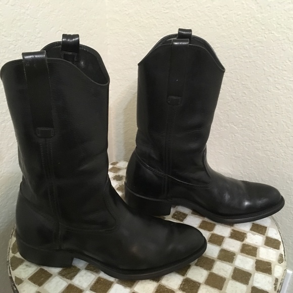 black red wings boots